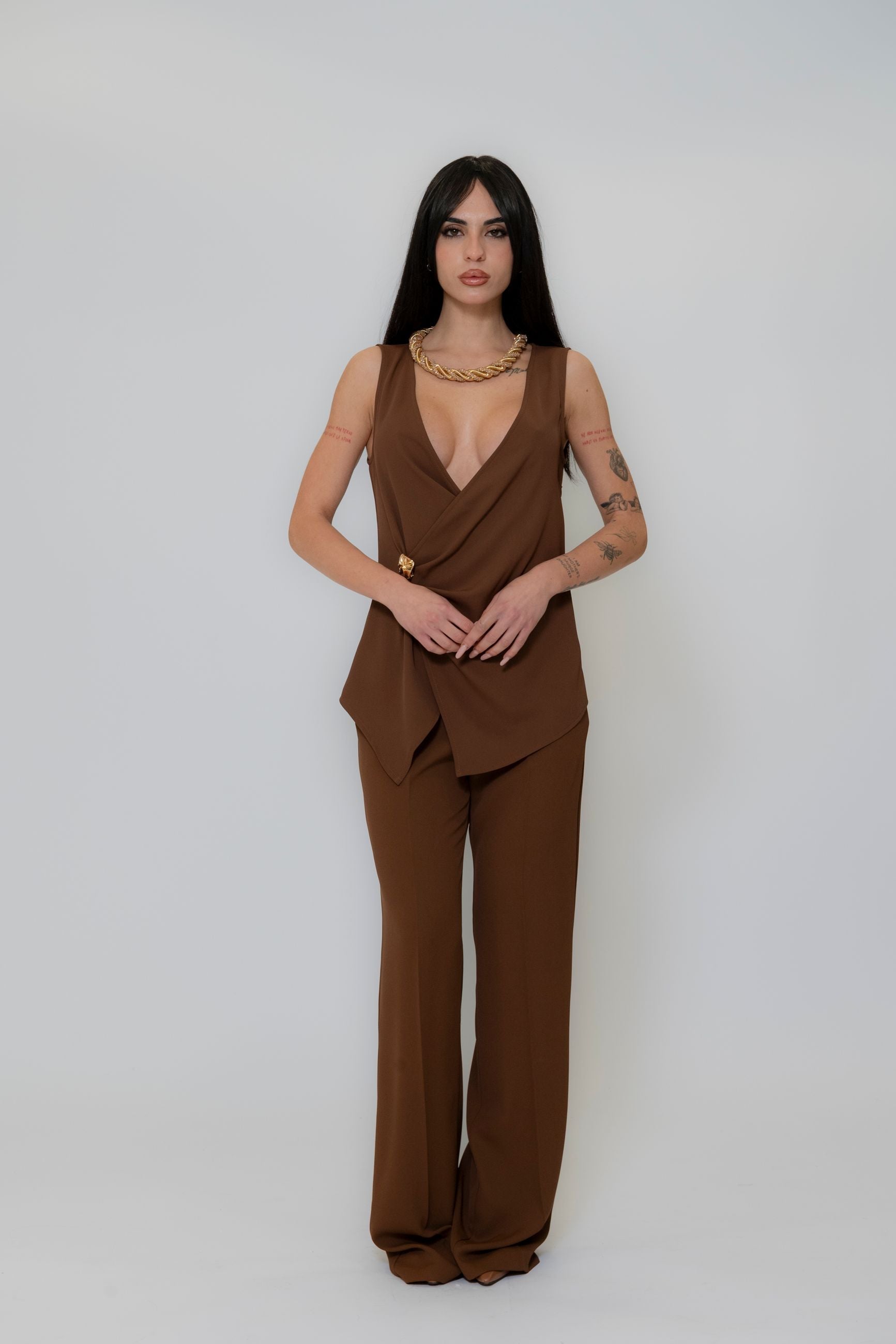 KOCCA blusa incrocio KOCCA ate