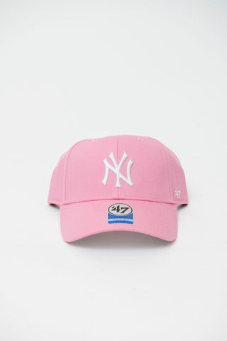 Cappello con visiera '47 MVP New York Yankees League Essential  rosa per bambina bambino forty seven 47 B-RAC17CTP-RSA KIDS